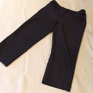 Dark Grey Cropped Work Pants